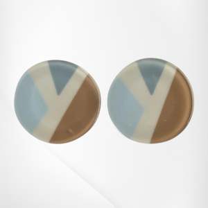 7350504BLUEQ00 ABBA blue stud