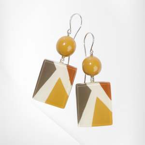 Abba Zsiska Handmade Jewellery: 7350501MUSTQ00 ABBA mustard short hook