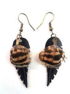 TUI145FTTAG Feather Earring