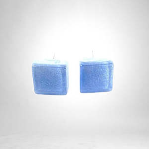 Colourful Beads Earrings: 60105069060Q00 COLOURFUL CUBES Spectrum Blue stud