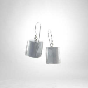 Colourful Beads Earrings: 60105049189Q00 COLOURFULCUBES grey short hook