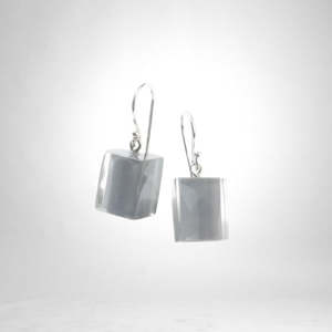 Colourful Beads Earrings: 6010503GREYQ00  COLOURFULCUBES grey short hook (Last one)