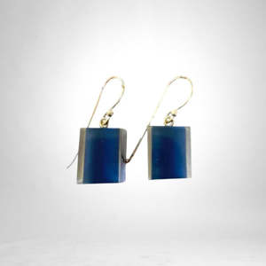 Colourful Beads Earrings: 6010503BP01Q00 COLOURFULCUBES blue short hook