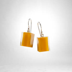 Colourful Beads Earrings: 60105039231Q00 COLOURFULCUBES yellow short hook (Last one)