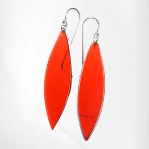 Colourful Statements Earrings: 40105400949Q00 COLOURFUL BEADS darkred short hook size 4.6cm