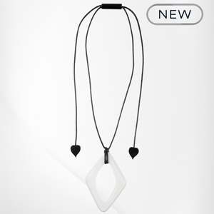 Jewelry: 40102239037Q00 Colourful Statement Pendant White