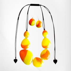 Prue 1: P090101PEB2QSET PEBBLES yellow adj