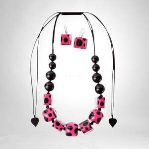 9410101PIBLQSET ITSYBITSY pink/black adj