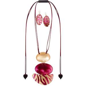 4430202PINKSET LILITH rose gold - magenta adj