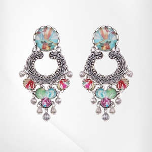 Ayala Bar: R1354 Handmade Isreal Ayala Bar Earring 5cm