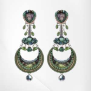 C1740  Handmade Israel Ayala Bar Earring Drop 7cm