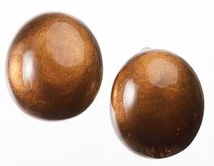 Clip Earrings: 6352703COGNQ00 LUXUS25 cognac clip