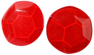 Clip Earrings: 8432701REDDQ00 ADAMAS red clip size 2.8cm