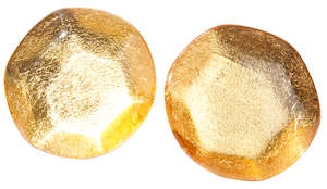 Clip Earrings: 8432701GF00Q00 ADAMAS gold foil clip size 2.8cm