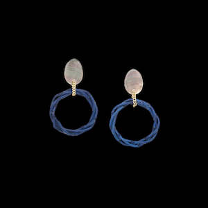 NB1179940 Bam Boo Clip Earring Blue