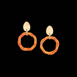 NB1179941 Bam Boo Clip Earring Orange