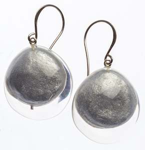 6350503S00PQ00 earring LUXUS 1bead shorthook, silverpigment
