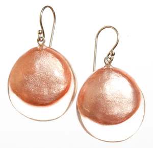 Luxux: 6350503PINRQ00 earring LUXUS 1bead shorthook, pinkrose