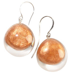 Luxux: 6350503C00PQ00 earring LUXUS 1bead shorthook, copper