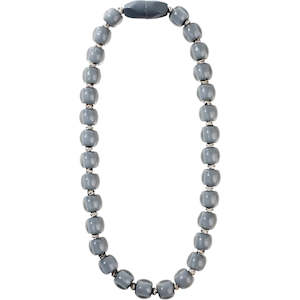 40101339189Q30 COLOURFUL BEADS grey bead soft grey 55cm