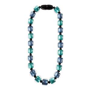 Colourful Beads Summer 22: 40101330924Q30 COLOURFUL BEADS green/blue 55cm