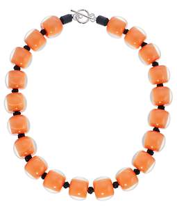 40101319228Q20 COLOURFUL BEADS Orange 52cm