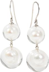 Bubbling Pearls: 7340501P001Q00 earring BUBBLING PEARL20 2beads shorthook, P001