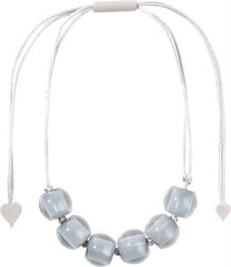 40101209189Q06 COLOURFUL BEADS Grey Bead Soft Grey cord adjustable