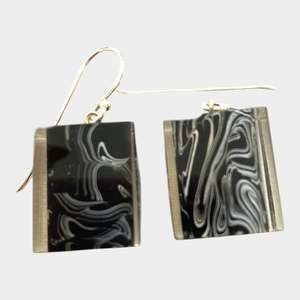 6010504MP17Q00 COLOURFUL CUBES Black/Whitemarble short hook