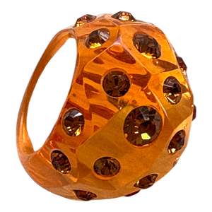 Rings: 6050602ORANQ0S BRILLIANT Ring Orange Diamante S