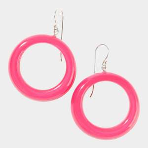 Colourful Statements Earrings: 40105389259Q00 COLOURFUL STATEMENT pink short hook