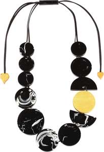Jewelry: 2190101GPB0Q12 Marble ROCK Gold/Black