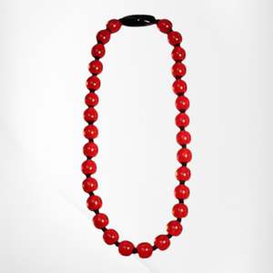 40101339013Q30 COLOURFUL BEADS spectrum red 55cm