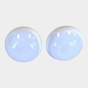 40105059037Q00 COLOURFUL BEADS white medium stud size 1.8cm