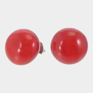 Colourful Beads New 1: 40105059013Q00 COLOURFUL BEADS Spectrum Red medium stud size 1.8cm