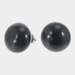 40105059010Q00 COLOURFUL BEADS Black medium stud size 1.8cm