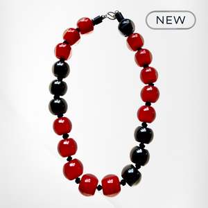 40101310957Q20 COLOURFUL BEADS black/red lock