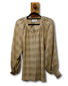 Kinney. Seersucker Blouse. Size S