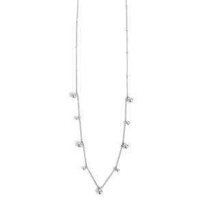 A C Oslo: Pure Steel Short Chain with Miniature Balls Necklace