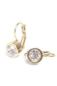 A C Oslo: French Hook Earring with Crystals