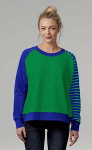 Sweater: Mi Moso Maeve Sweat - Emerald