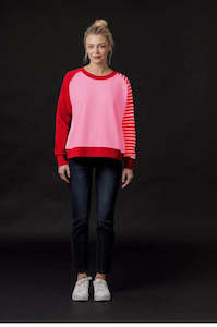 Sweater: Mi Moso Maeve Sweat - Candy Kiss