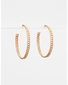Clothing: Stella + Gemma - Hoop Thin Chain Earrings