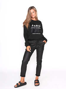 Monaco Riley Wax Jogger - Black