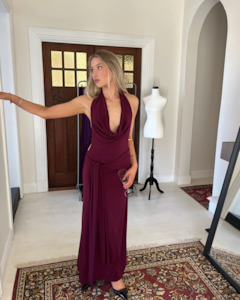 La Marie 1: Nadia Dress | Burgundy