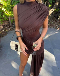 Ravenna Mini Dress | Chocolate