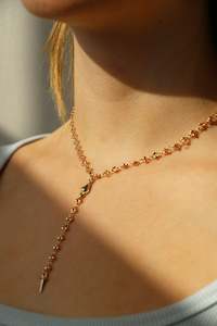 Accessories: Jaymie Choker Necklace - Gold
