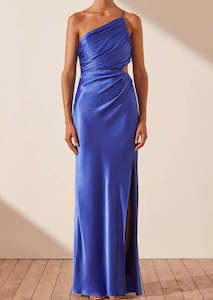 Oliviera Asymmetrical Gathered Maxi