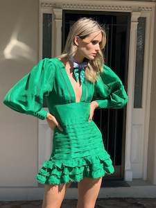 Mackenzie Mode: Mariposa Emerald Dress