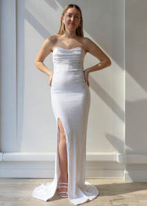 Strapless: Valentina Gown White
